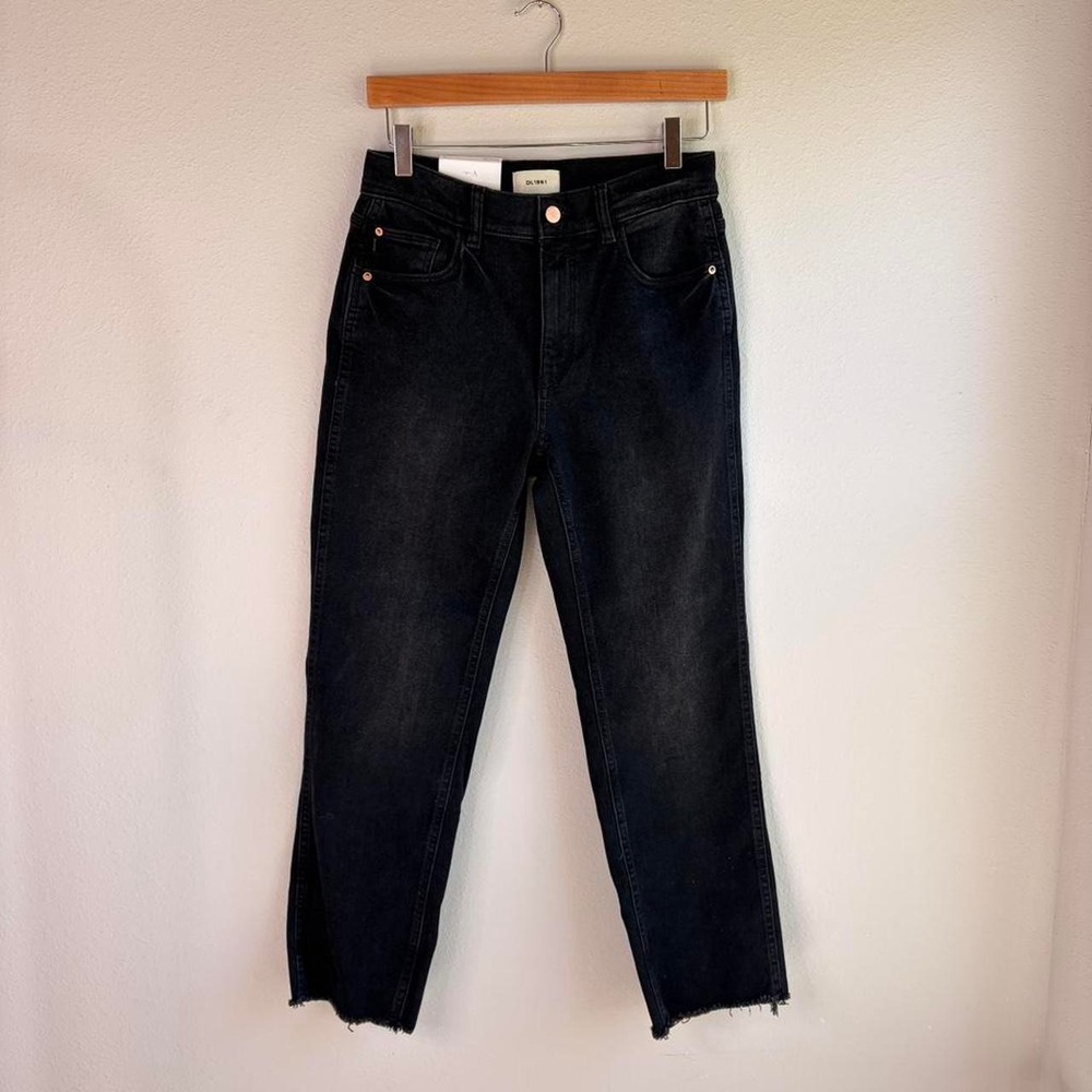 NWT DL1961 Patti Straight High Rise Vintage Ankle Black Jeans